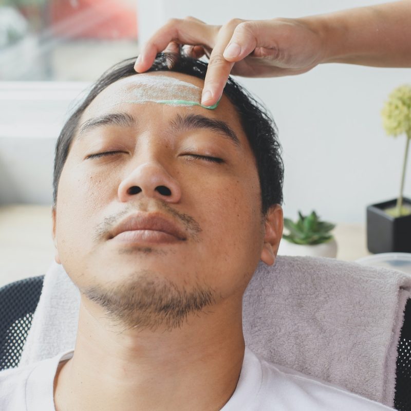 Asian Man On Spa Salon